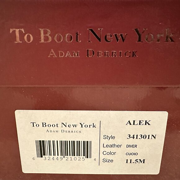 $425 To Boot New York Alek Penny Loafer Cognac Tan Leather 11.5 Super Clean! - Picture 12 of 13